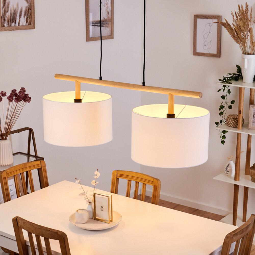 Kelapa Hanglamp Natuurlijke kleuren, 2-lichts main product photo
