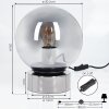 Vilmar Tafellamp Chroom, 1-licht
