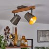 Gressot Plafondlamp Natuurlijke kleuren, Nikkel mat, 2-lichts