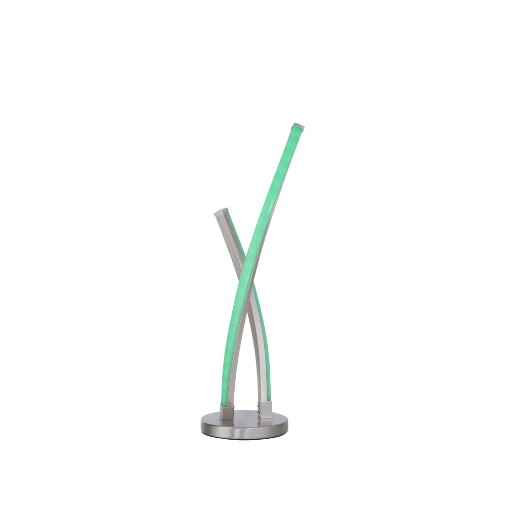 Leuchten-Direkt LOLAsmart-SWING Tafellamp LED Staal geborsteld, 1-licht, Afstandsbediening, Kleurwisselaar main product photo