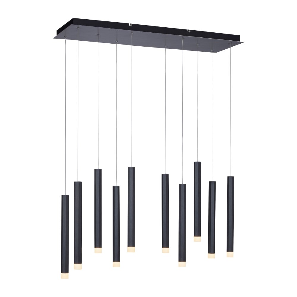 Leuchten-Direkt BRUNO Hanglamp LED Zwart, 10-lichts main product photo