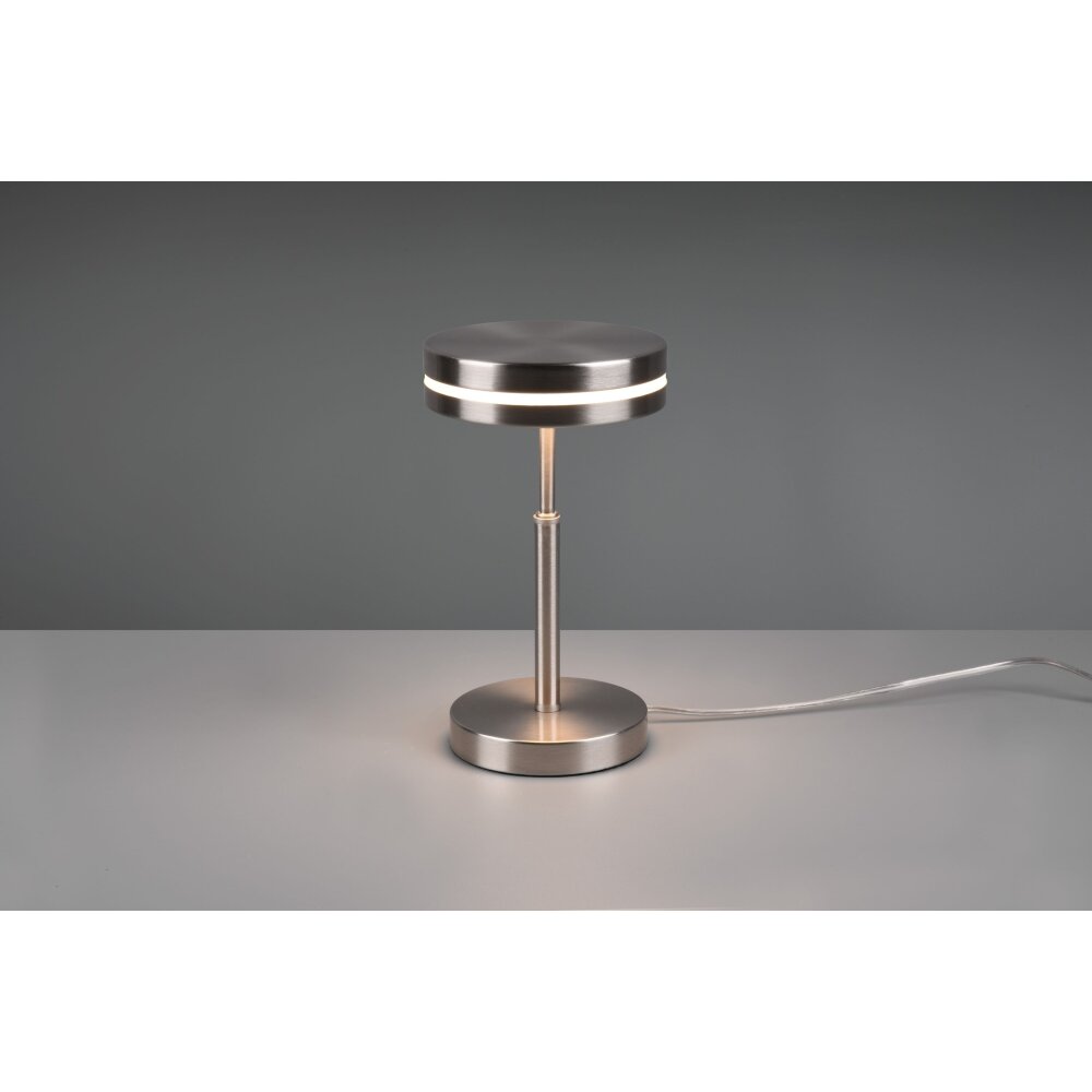 Trio-Leuchten Franklin Tafellamp LED Nikkel mat, 1-licht main product photo
