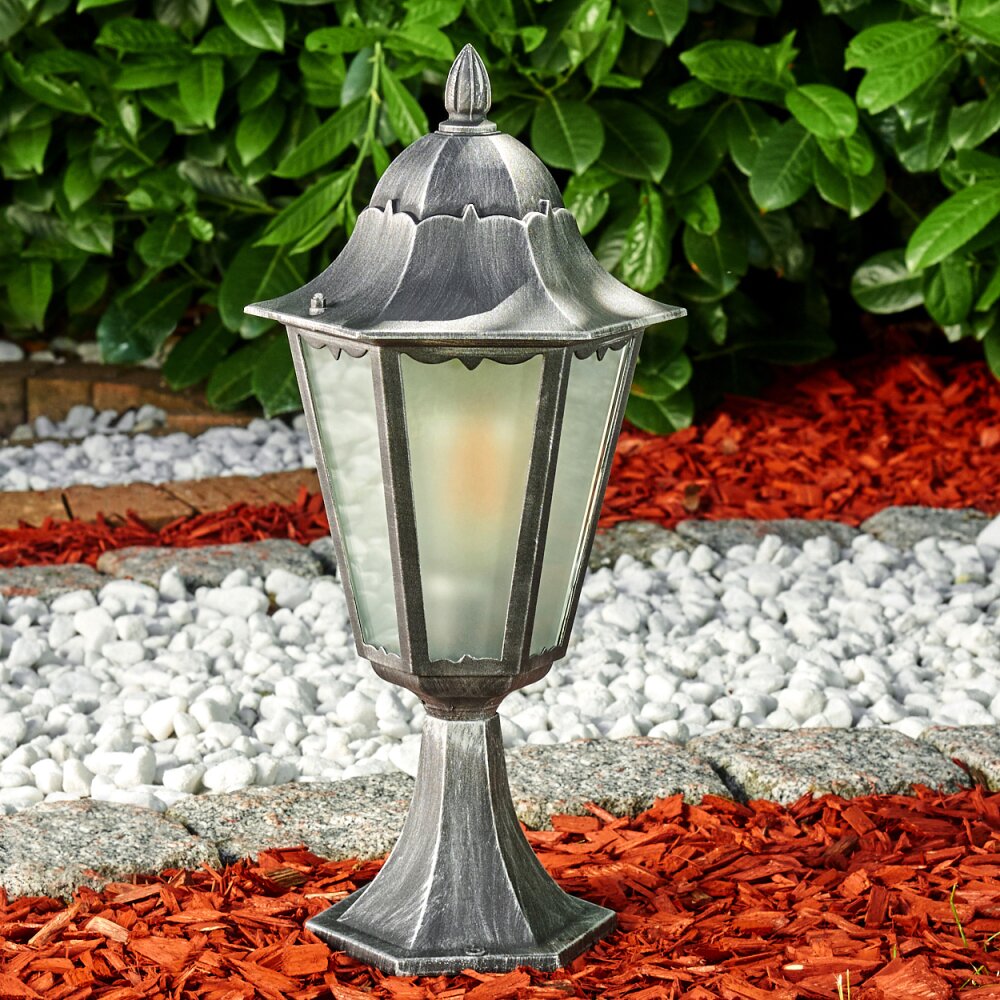 Lignac Sokkellamp Zwart, Zilver, 1-licht