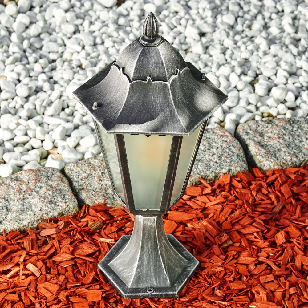 Lignac Sokkellamp Zwart, Zilver, 1-licht