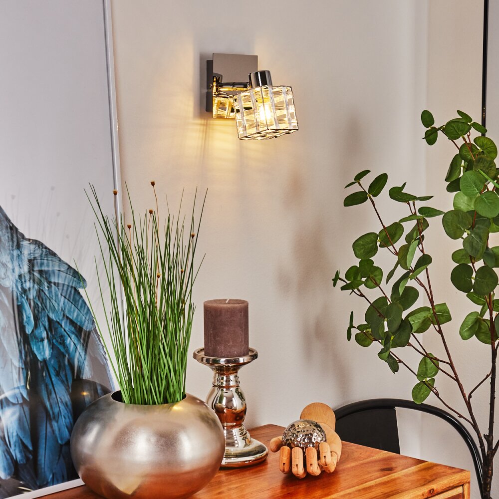 Desrue Muurlamp Chroom, Zilver, 1-licht main product photo