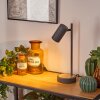 Javel Tafellamp Grijs, houtlook, Zwart, 1-licht