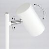 Javel Tafellamp Chroom, Wit, 1-licht