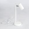 Javel Tafellamp Chroom, Wit, 1-licht