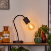 Ajaccio Tafellamp Zwart, 1-licht