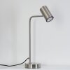 Zuoz Tafellamp Chroom, Nikkel mat, 1-licht