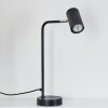Zuoz Tafellamp Chroom, Zwart, 1-licht Zuoz Tafellamp Chroom, Zwart, 1-licht