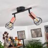 Baripada Plafondlamp Zwart, 2-lichts