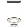 Globo BLASIUS Hanger LED Zwart, 1-licht, Afstandsbediening
