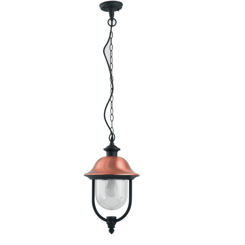Lutec Venezia Buitenhanglamp Antraciet, Koperkleurig, 1-licht main product photo