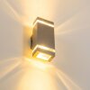 Lutec Buiten muurverlichting roestvrij staal, 2-lichts