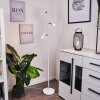 Javel Staande lamp Chroom, Wit, 3-lichts