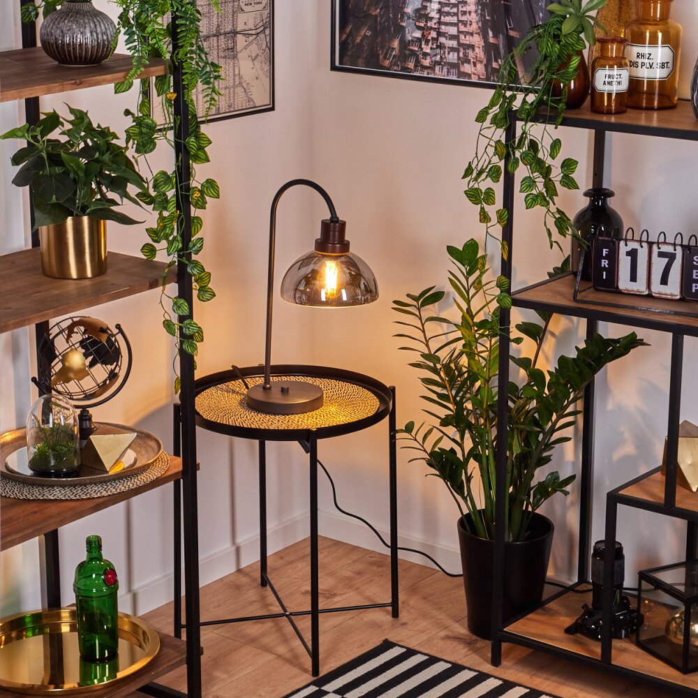 Aannestad Tafellamp Bruin, Zwart, 1-licht main product photo
