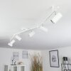 Javel Plafondlamp Chroom, Wit, 6-lichts