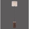 Leuchten-Direkt BARK Staande lamp Natuurlijke kleuren, Zwart, 1-licht
