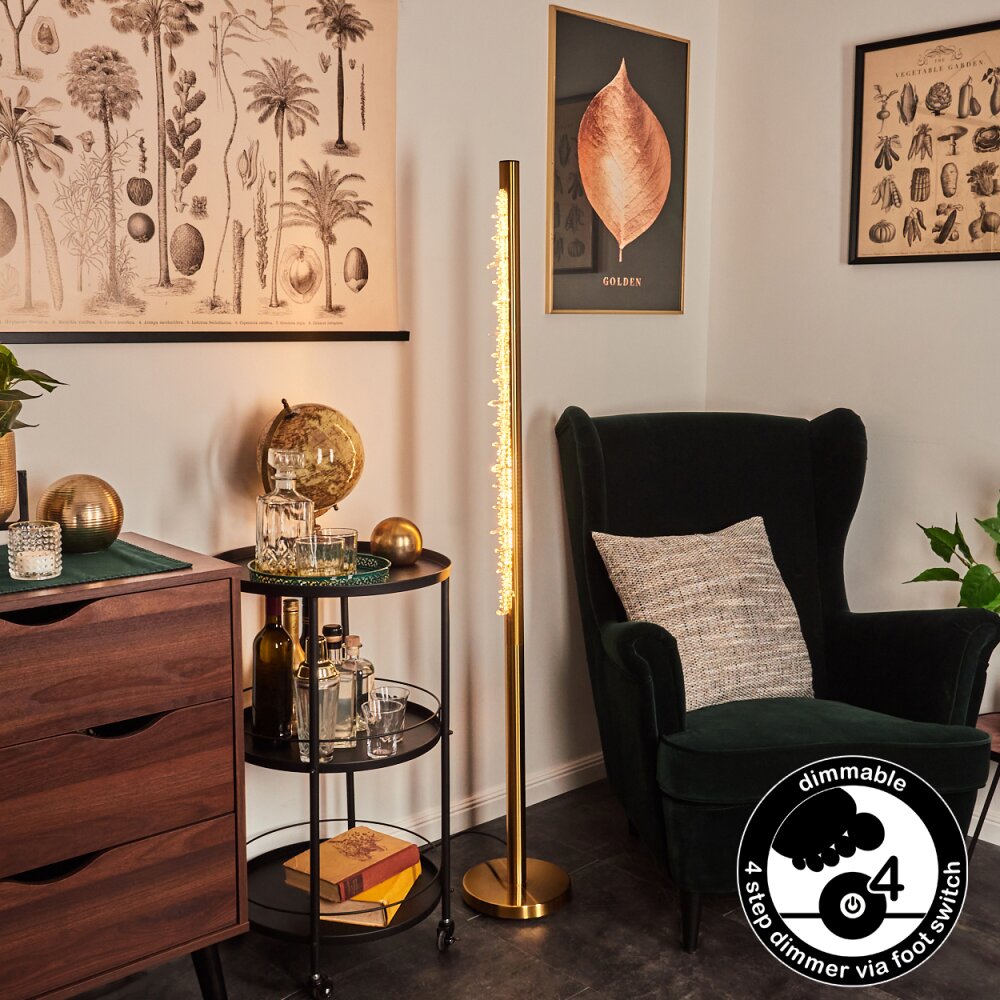 Rodeche Staande lamp LED Goud, 1-licht main product photo