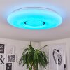 Page Plafondlamp LED Wit, 2-lichts, Afstandsbediening, Kleurwisselaar