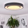 Page Plafondlamp LED Zwart, Wit, 2-lichts, Afstandsbediening, Kleurwisselaar