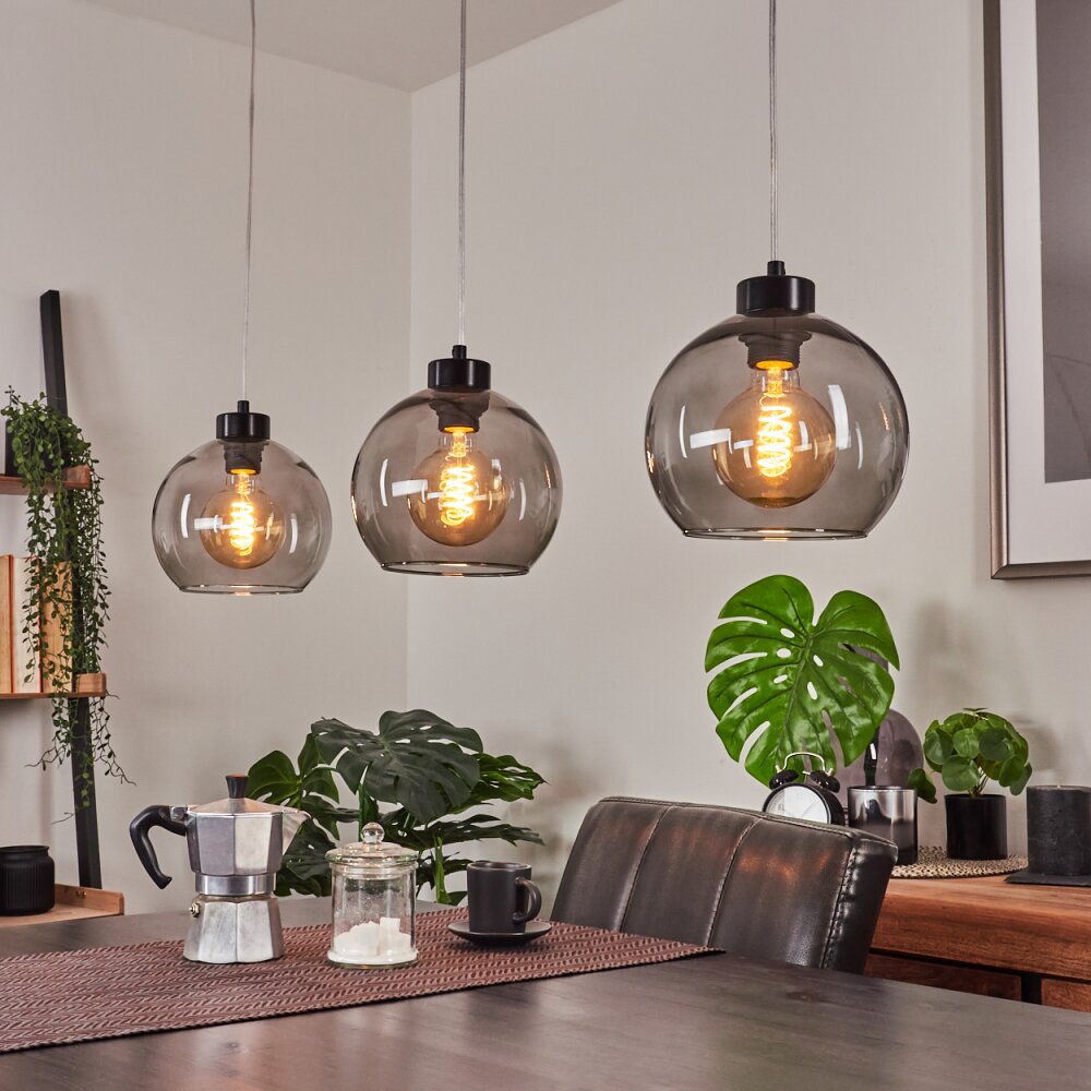 Andeer Hanglamp Zwart, 3-lichts main product photo