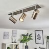 Zuoz Plafondlamp Chroom, Nikkel mat, 3-lichts