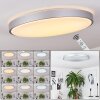 Buris Plafondpaneel LED Zilver, 1-licht, Afstandsbediening