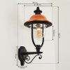 Gascon Buiten muurverlichting Zwart, 1-licht