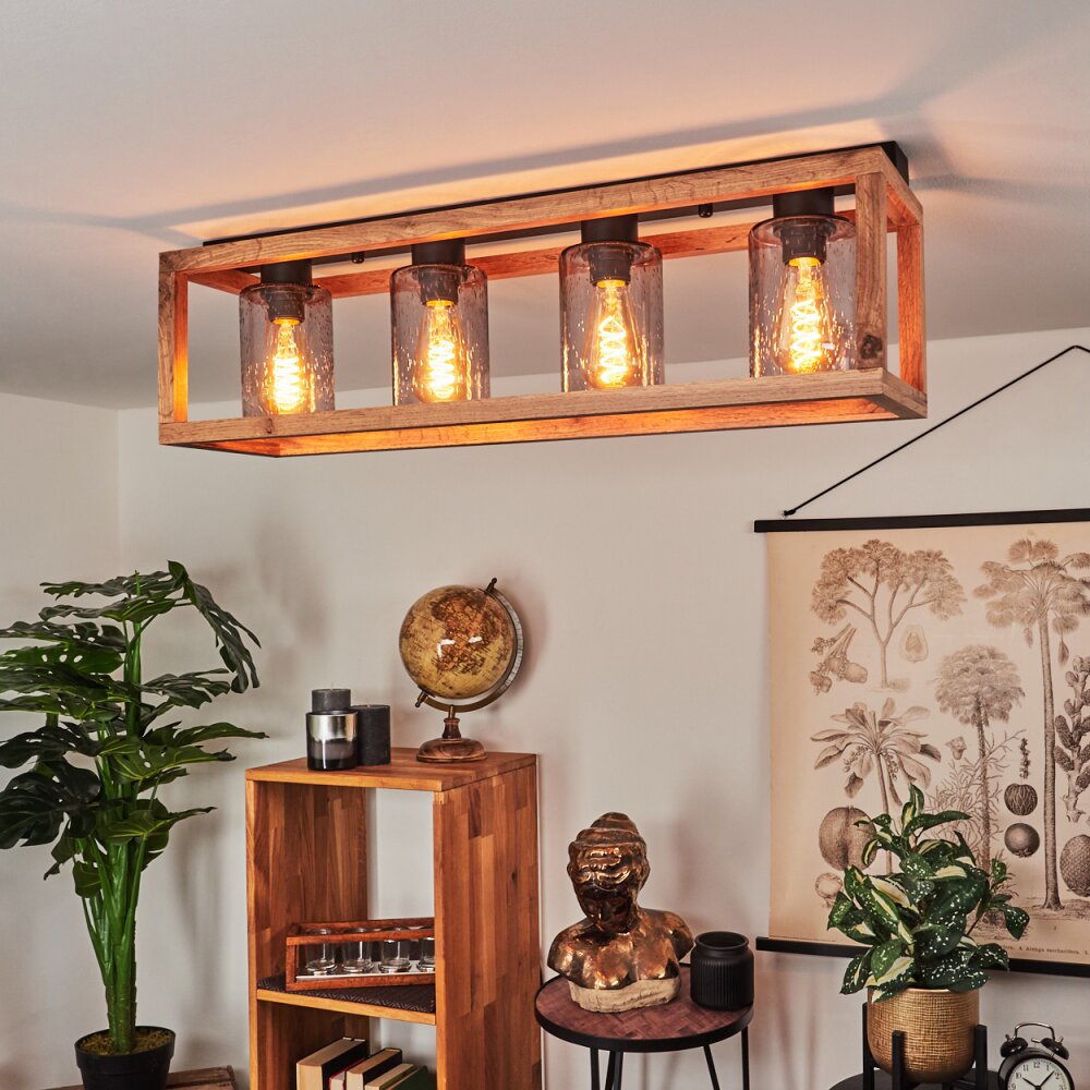 Brugg Plafondlamp Bruin, Zwart, 4-lichts main product photo