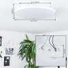 Bergell Plafondpaneel LED Wit, 1-licht