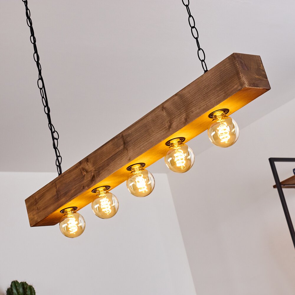 Berat Hanglamp Bruin, Zwart, 5-lichts