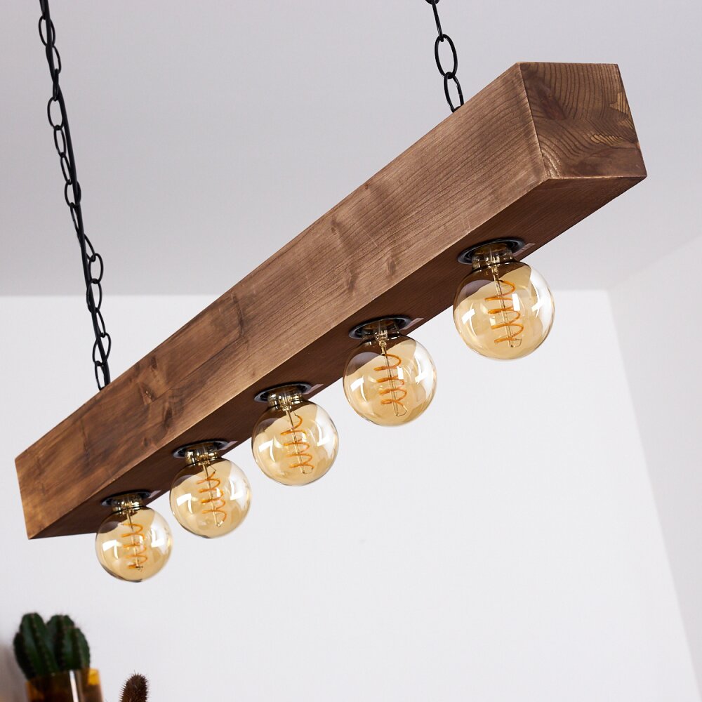 Berat Hanglamp Bruin, Zwart, 5-lichts