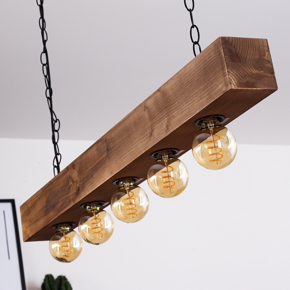 Berat Hanglamp Bruin, Zwart, 5-lichts