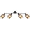Globo LAZARUS Plafondlamp Zwart, 4-lichts