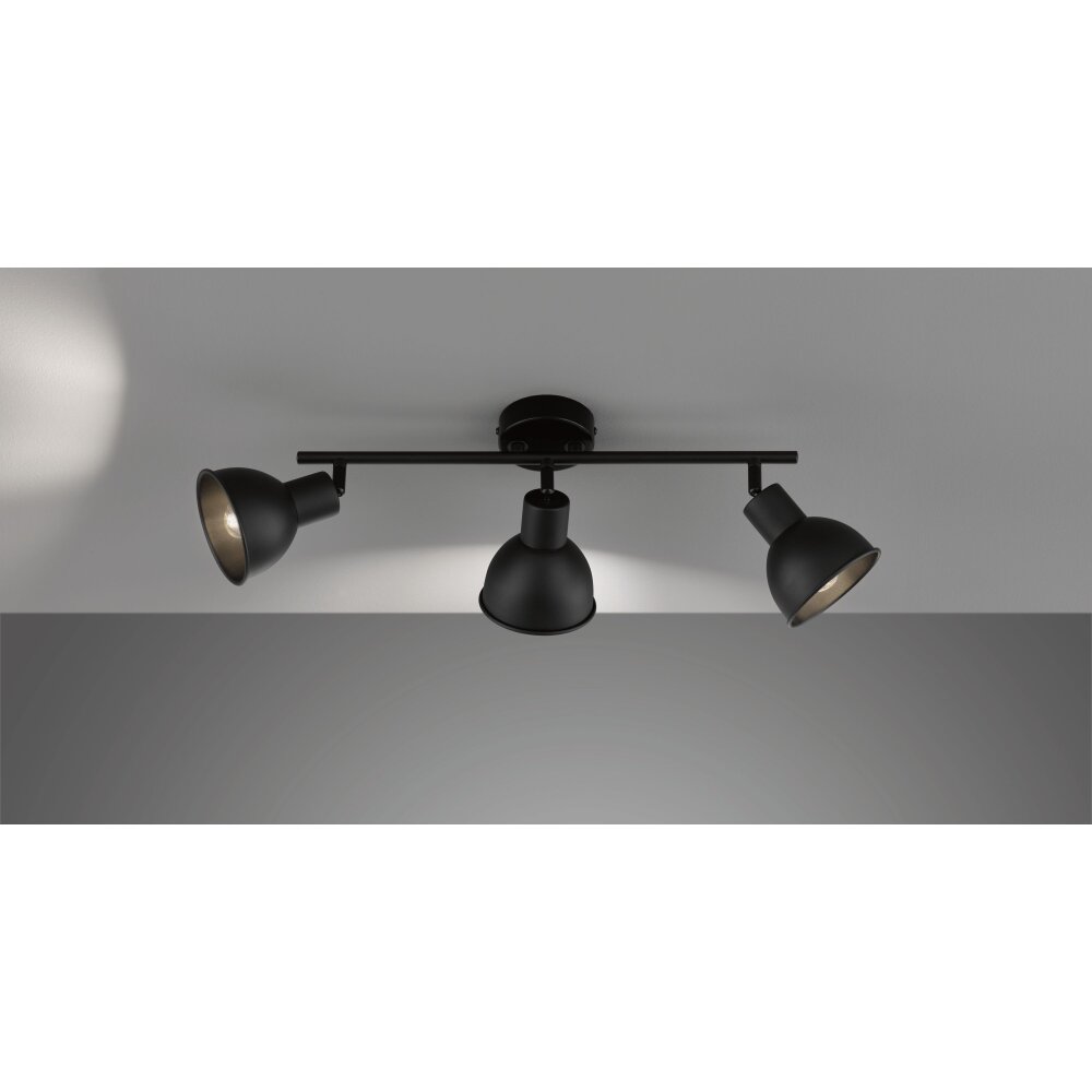 Fischer-Honsel Speedy Plafondlamp Zwart, 3-lichts main product photo