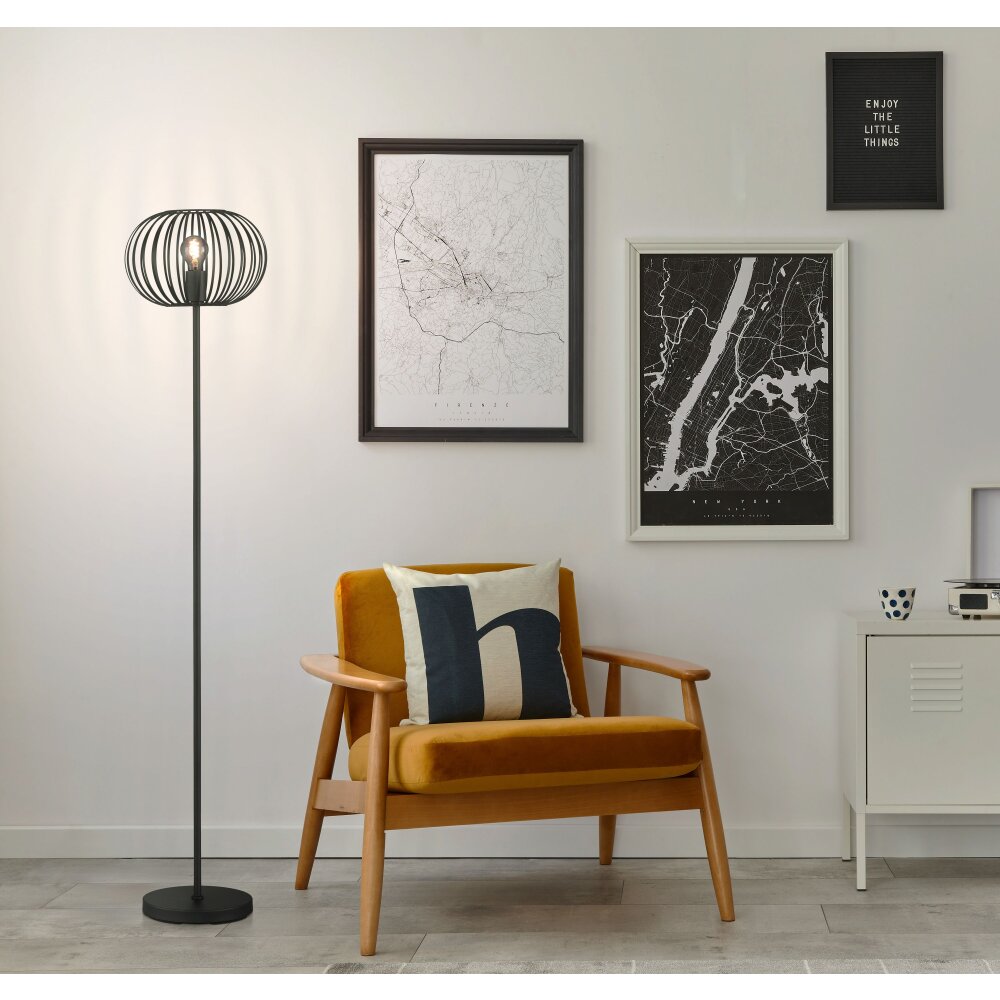Fischer-Honsel Mocca Staande lamp Zwart, 1-licht main product photo