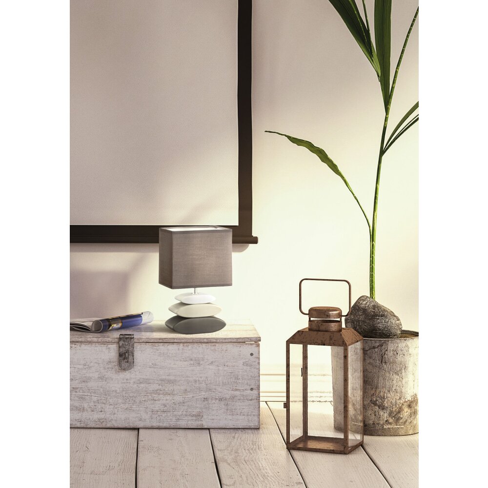 Fischer-Honsel Liner Tafellamp Grijs, 1-licht main product photo