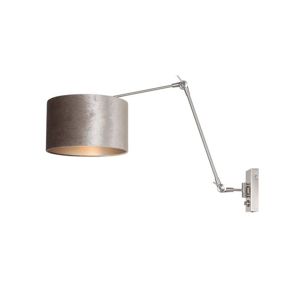 Steinhauer Prestige Chic Muurlamp Staal geborsteld, 1-licht main product photo