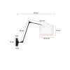 Steinhauer Prestige Chic Muurlamp Zwart, 1-licht