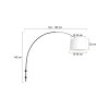 Steinhauer Sparkled Light Muurlamp Zwart, 1-licht
