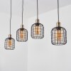 Kiubneko Hanglamp Zwart, 4-lichts