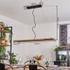 Versoix Hanglamp LED Chroom, Zwart, 1-licht