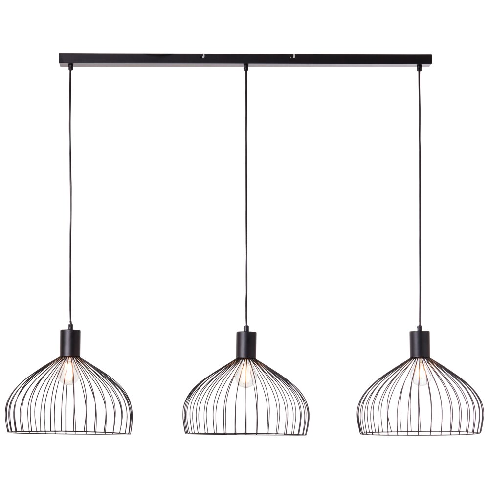 Brilliant Blacky Hanglamp Zwart, 3-lichts main product photo