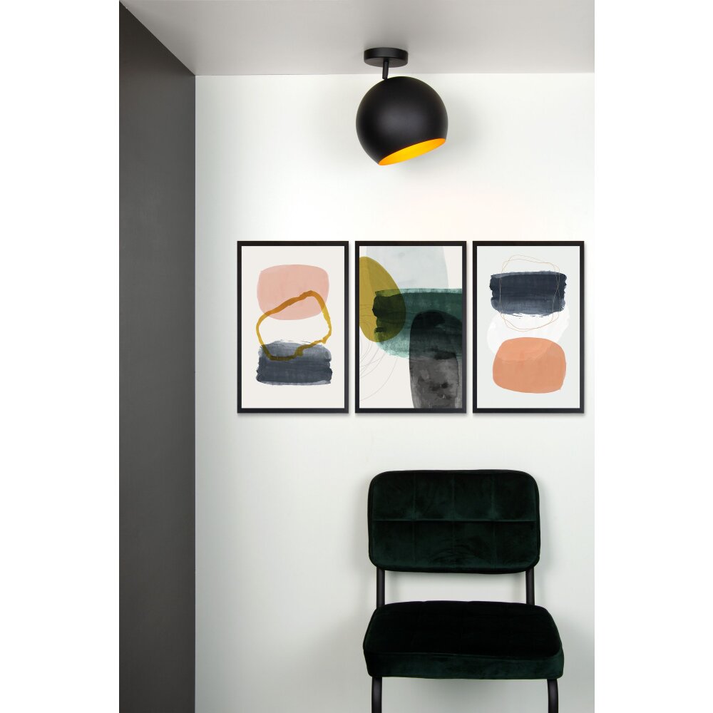 Lucide BINK Plafondlamp Zwart, 1-licht main product photo