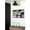 Lucide SIEMON Plafondlamp Zwart, 1-licht