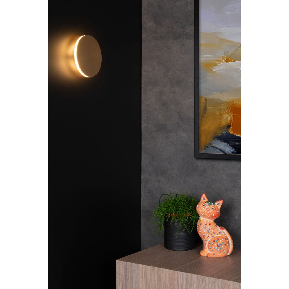 Lucide EKLYPS Muurlamp LED Messing, 1-licht main product photo