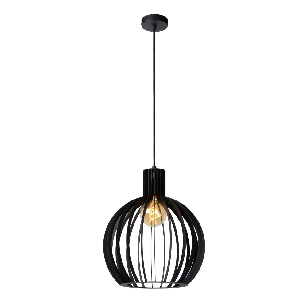 Lucide MIKAELA Hanglamp Zwart, 1-licht