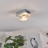 Liestal Plafondlamp LED Nikkel mat, 1-licht